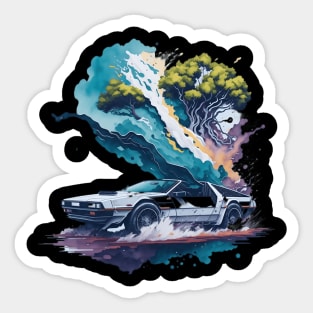 Summer Art DMC DeLorean Sticker